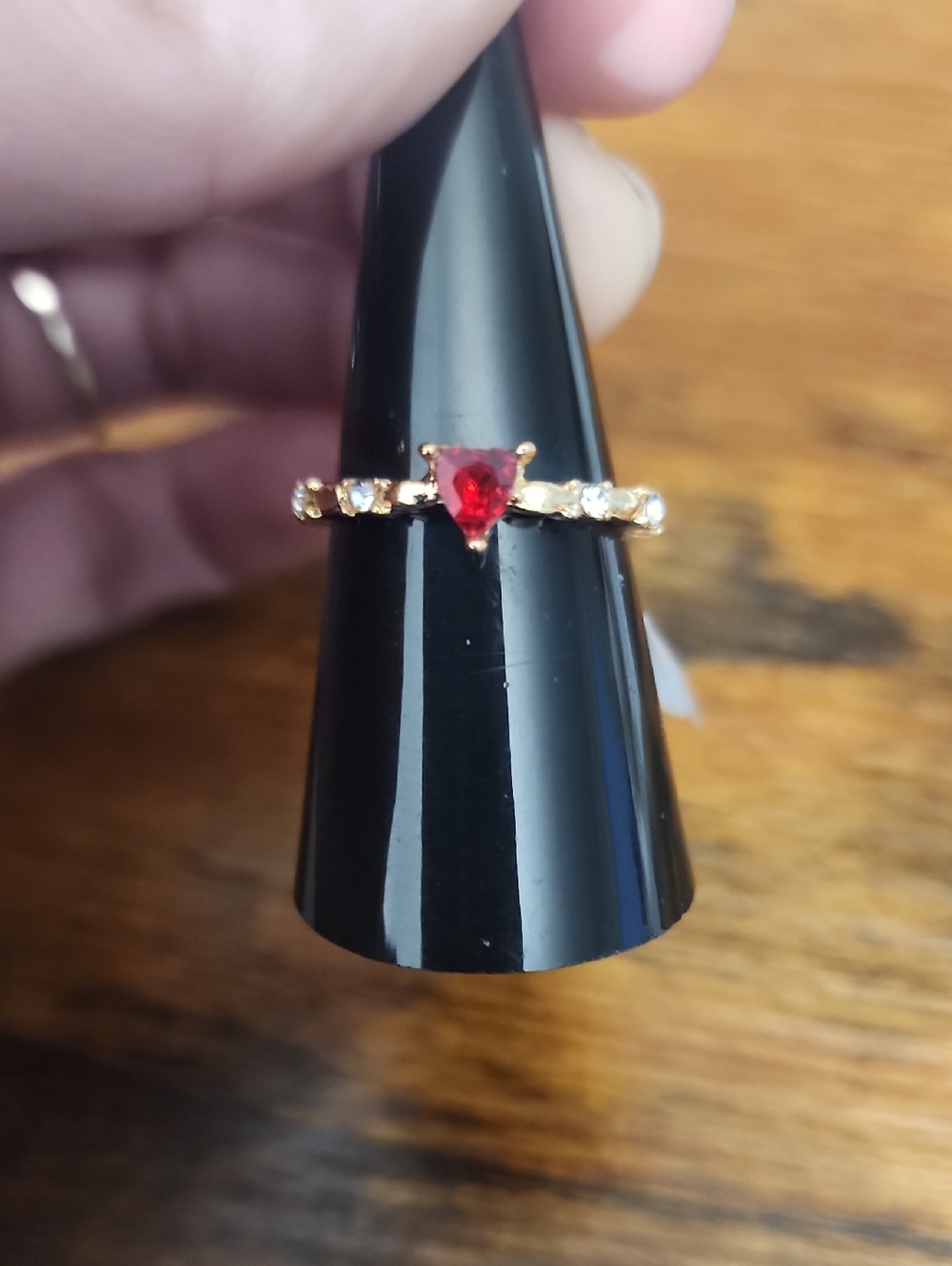 1pc Women's Elegant Square Cubic Zirconia Ring. Suitable For Wedding, Engagement